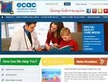 Tablet Screenshot of ecac-parentcenter.org